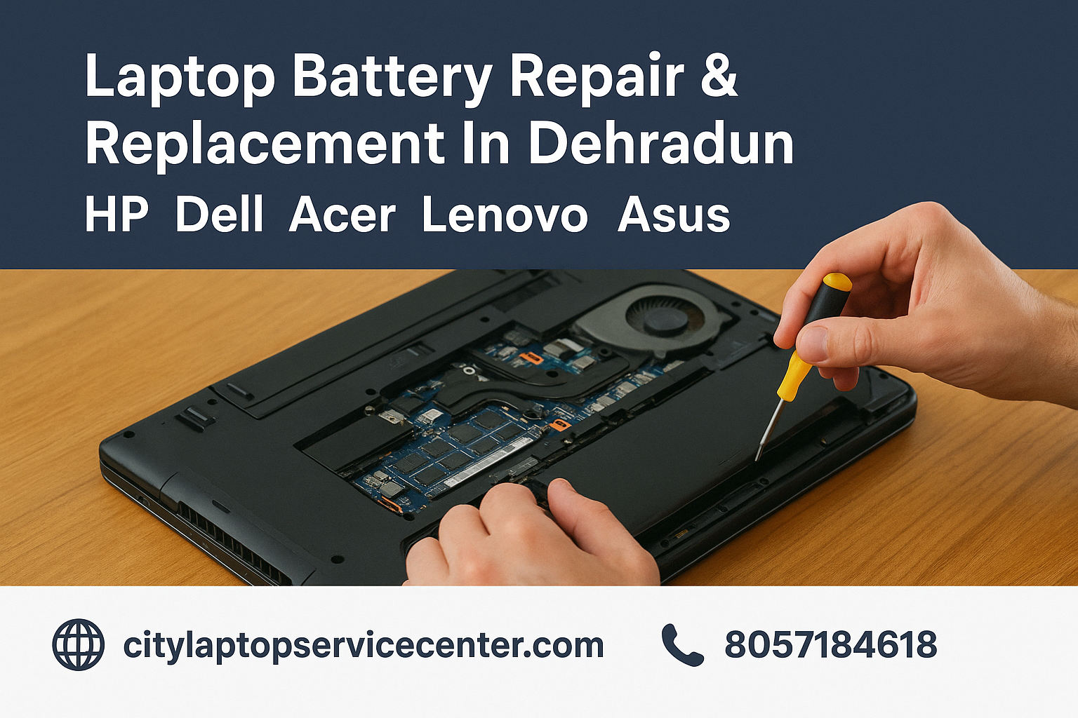 Laptop Battery Replacementin Dehradun