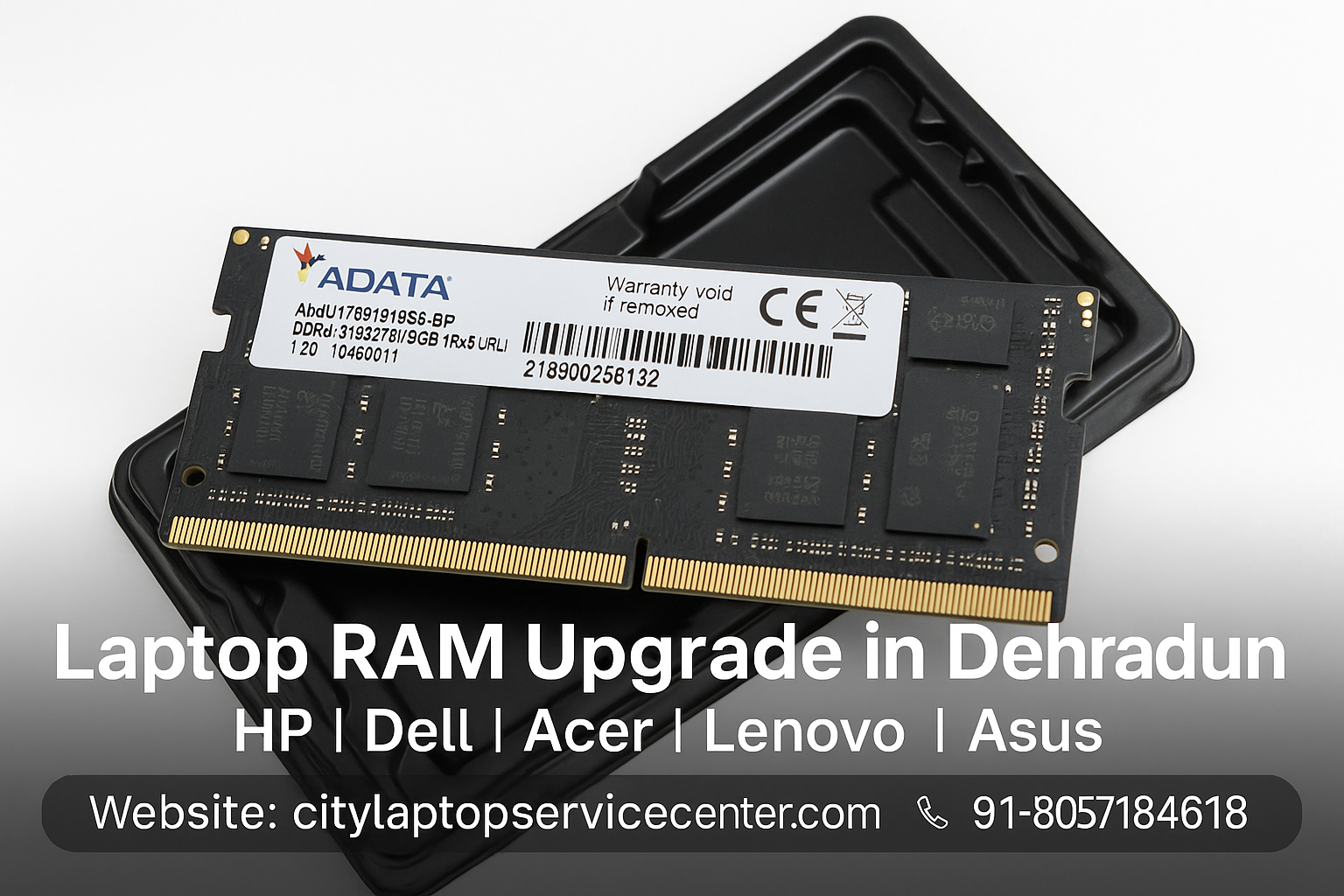 Laptop and Desktop PC RAM Upgrade Service in Dehradun for HP, Dell, Lenovo, Asus, and Acer