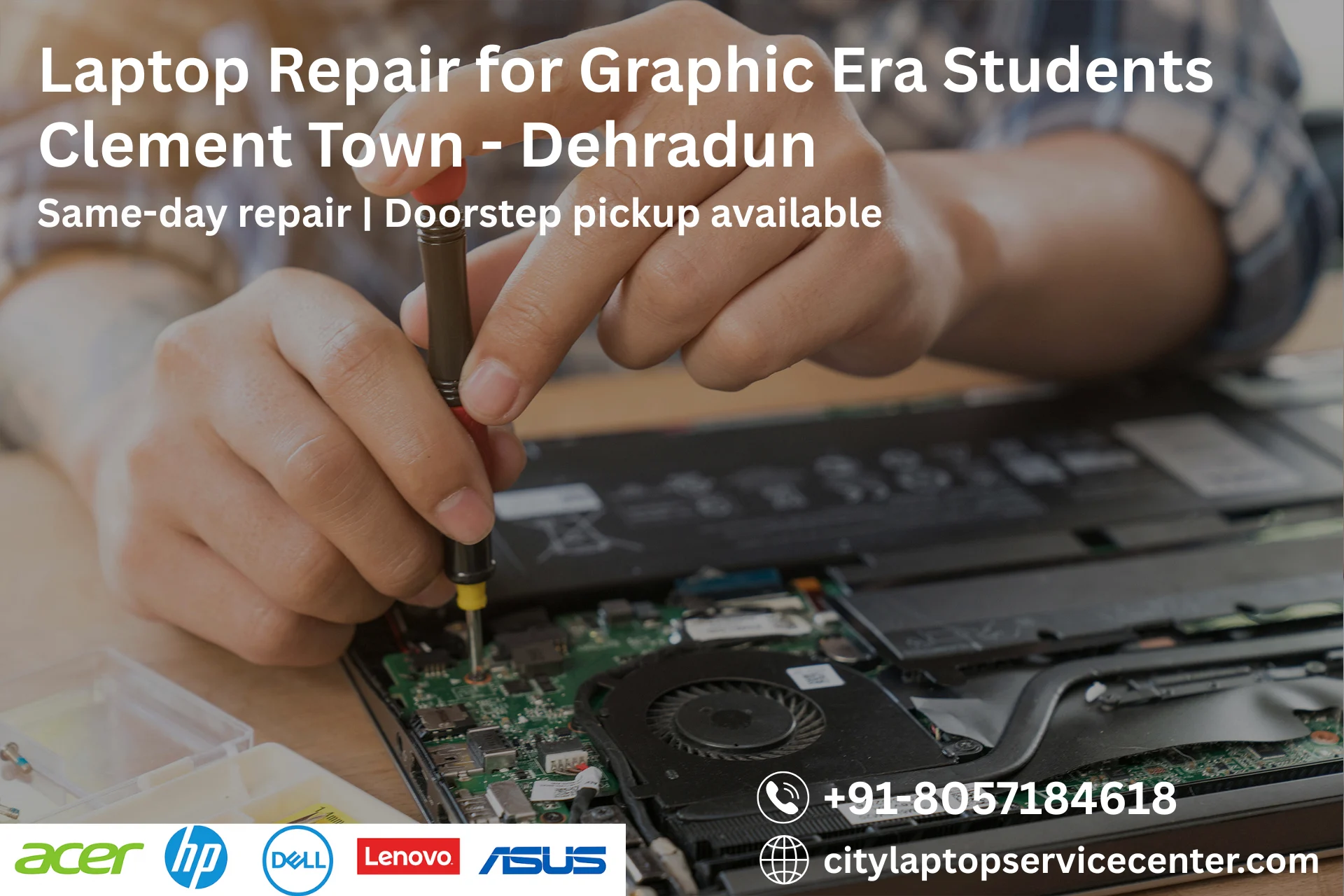 Laptop Repair for Graphic Era Students in Clement Town Dehradun