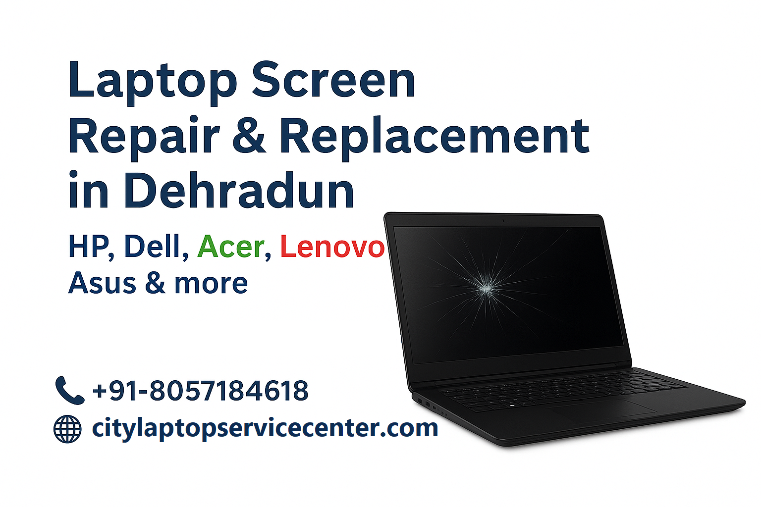 Laptop Screen Repair & Replacement Service in Dehradun for HP, Dell, Lenovo, Asus, Acer & AIO PCs